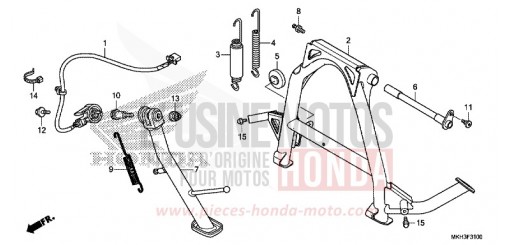 BEQUILLE ADV750J de 2018